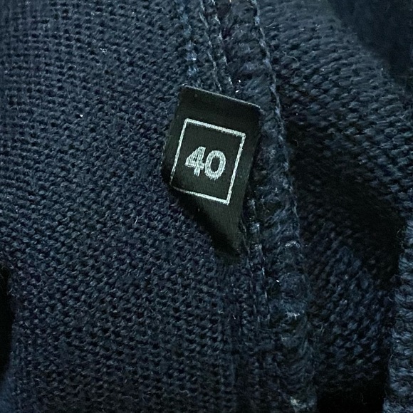 Vintage ESCADA Black Double Breasted Embroidered Back Cardigan Sweater Size 40 - Picture 15 of 16